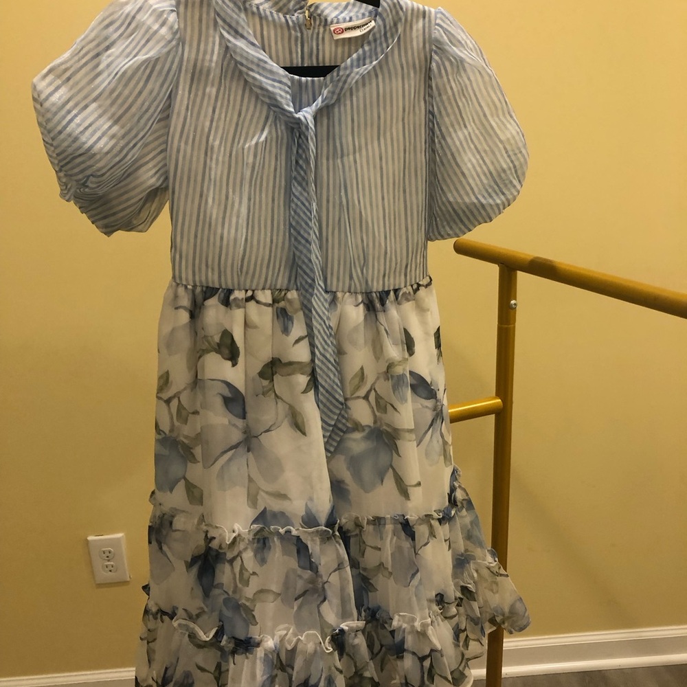 Girls Peppermint 7/8 Floral Dress